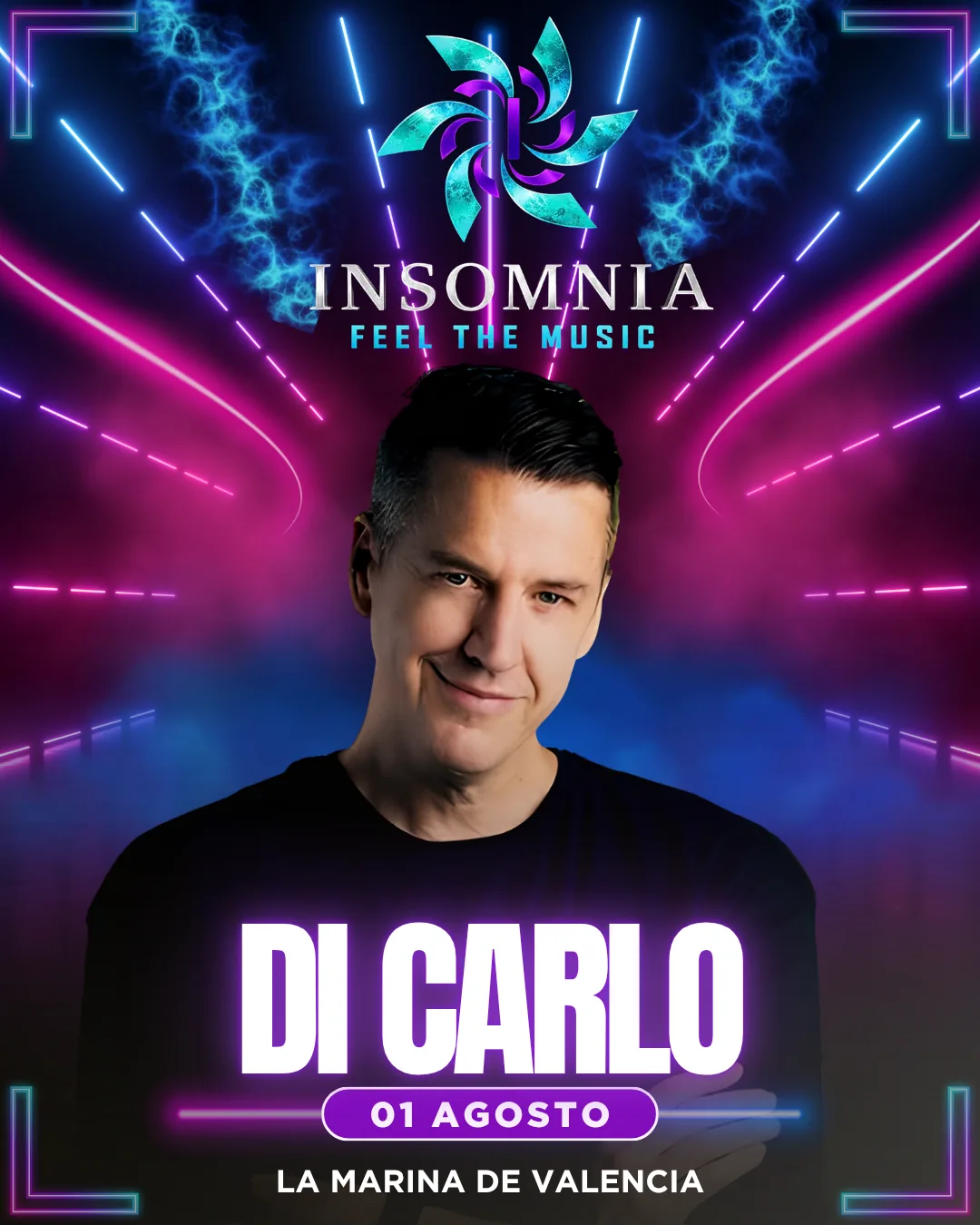 Cartel de Di Carlo en Insomnia Fest