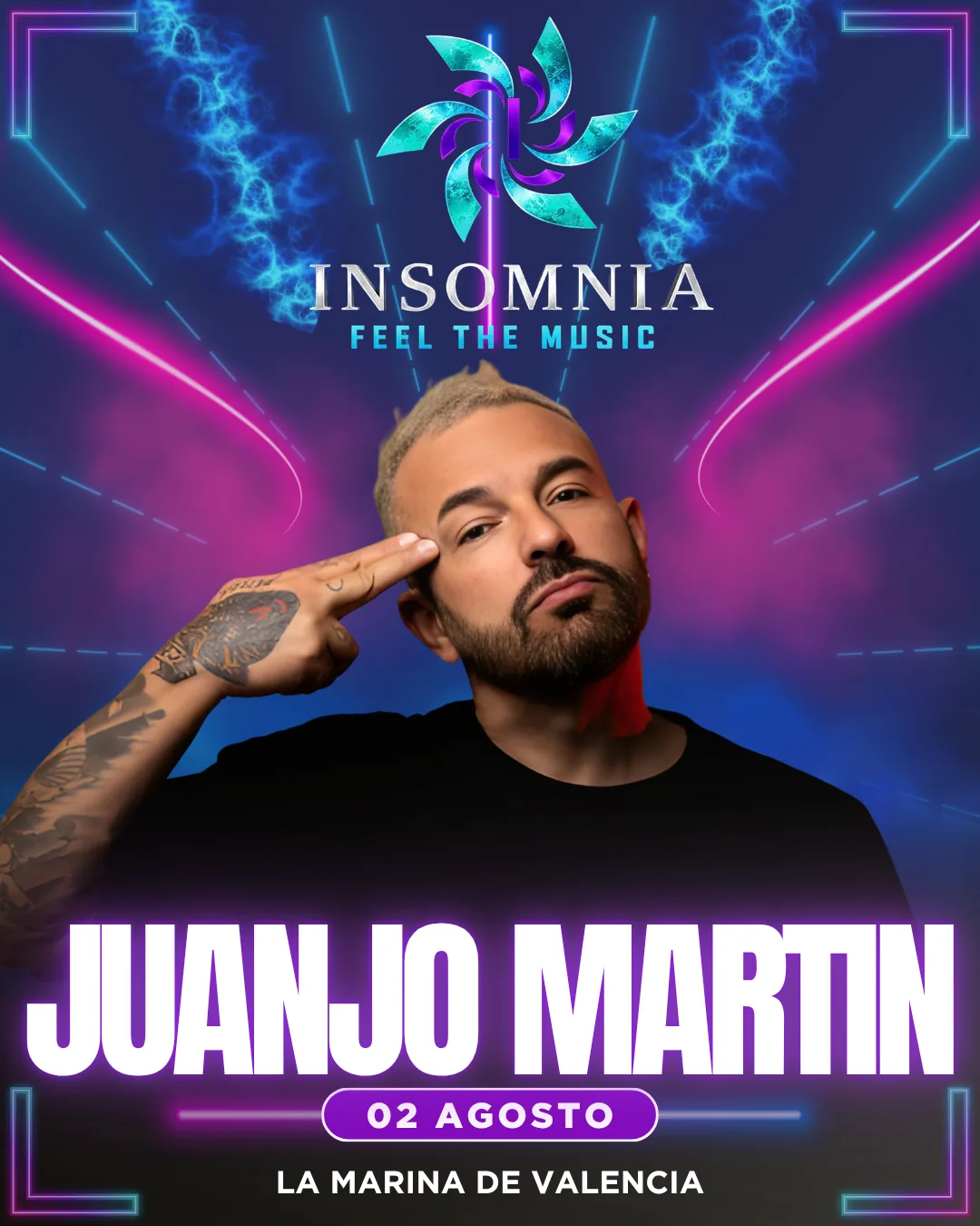 Cartel de Juanjo Marín en Insomnia Fest