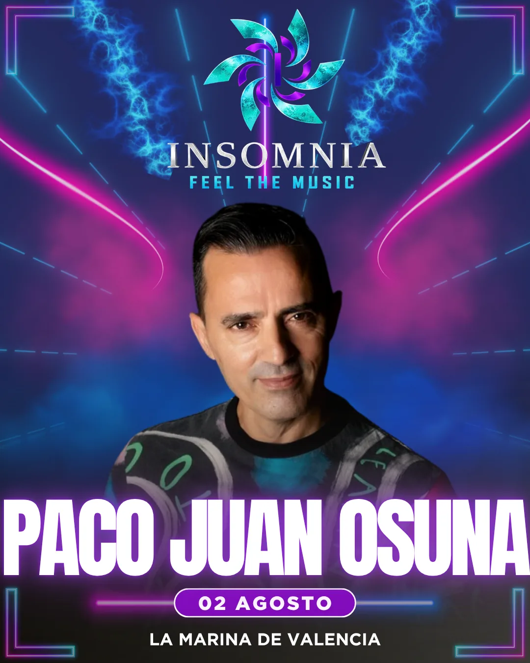 Cartel de Paco Juan Osuna en Insomnia Fest