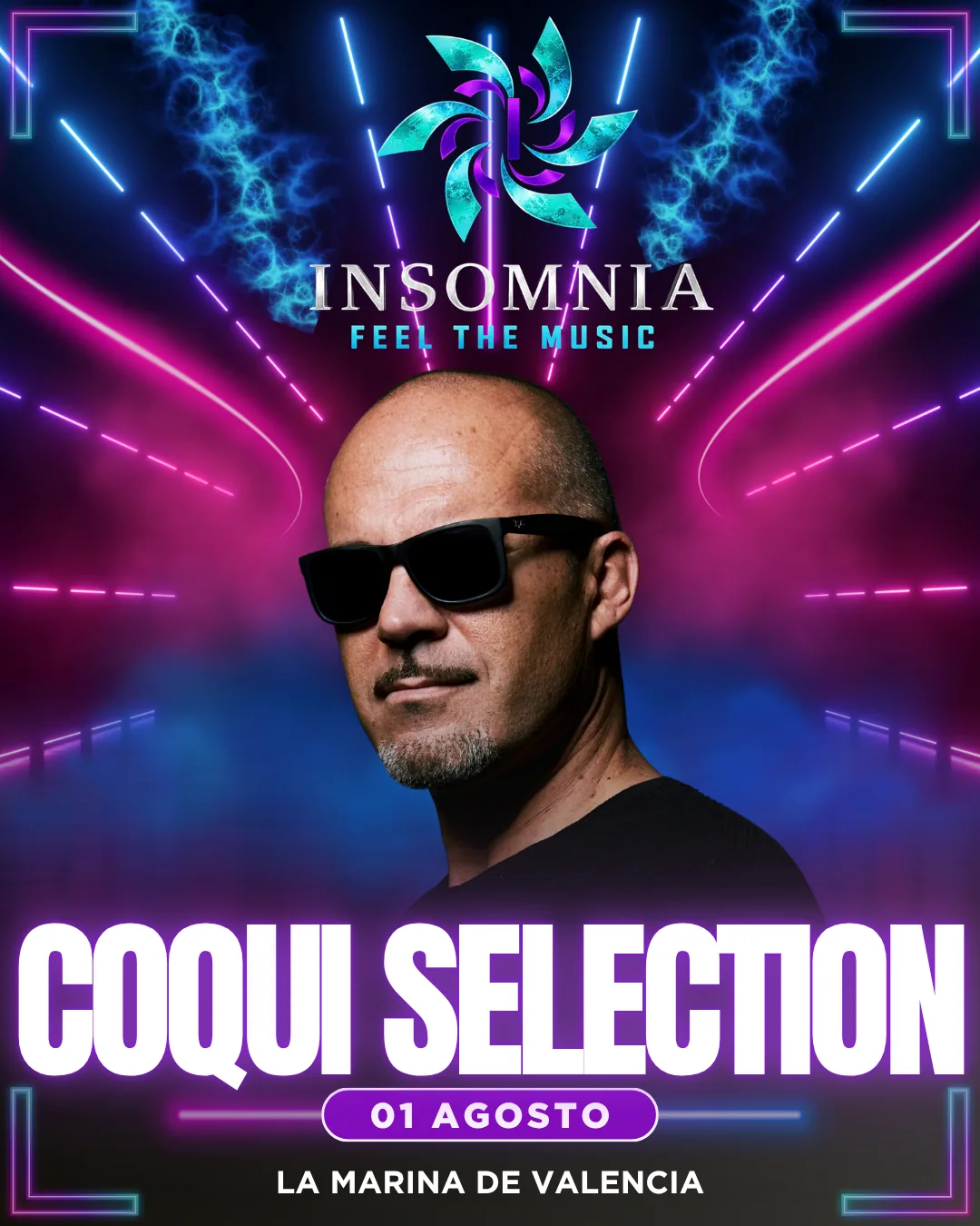 Cartel de Coqui Selection en Insomnia Fest
