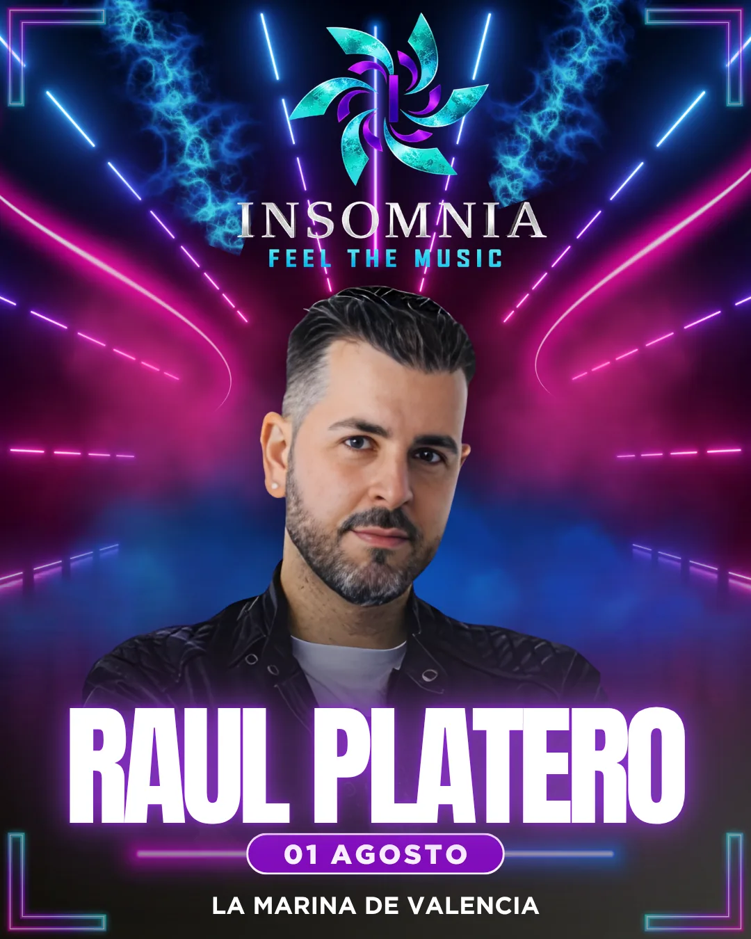 Cartel de Raúl Platero en Insomnia Fest