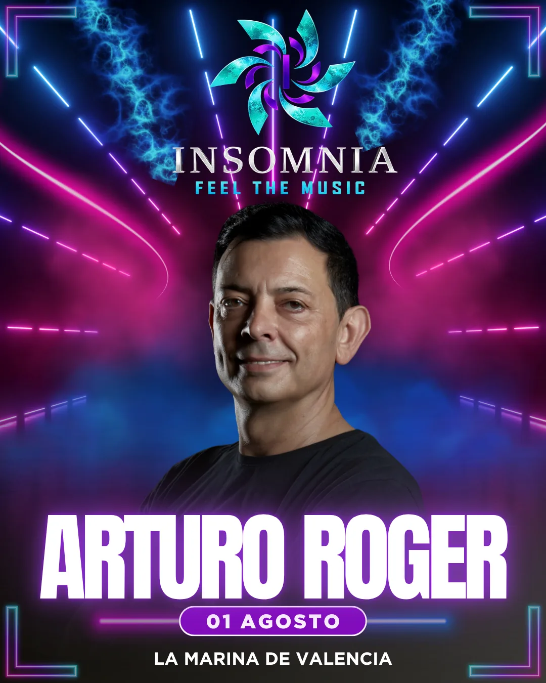 Cartel de Arturo Roger en Insomnia Fest